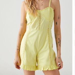 Urban Outfitters Juliette Lace Inset Romper